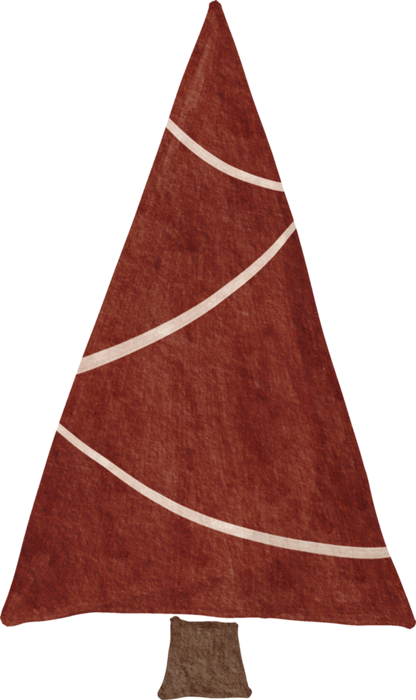 árbol de navidad dibujado a mano acuarela png