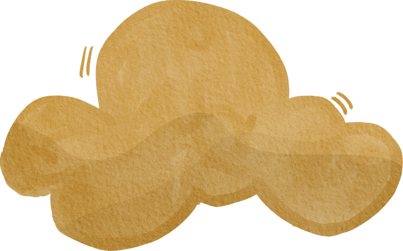 Cute watercolor cloud png