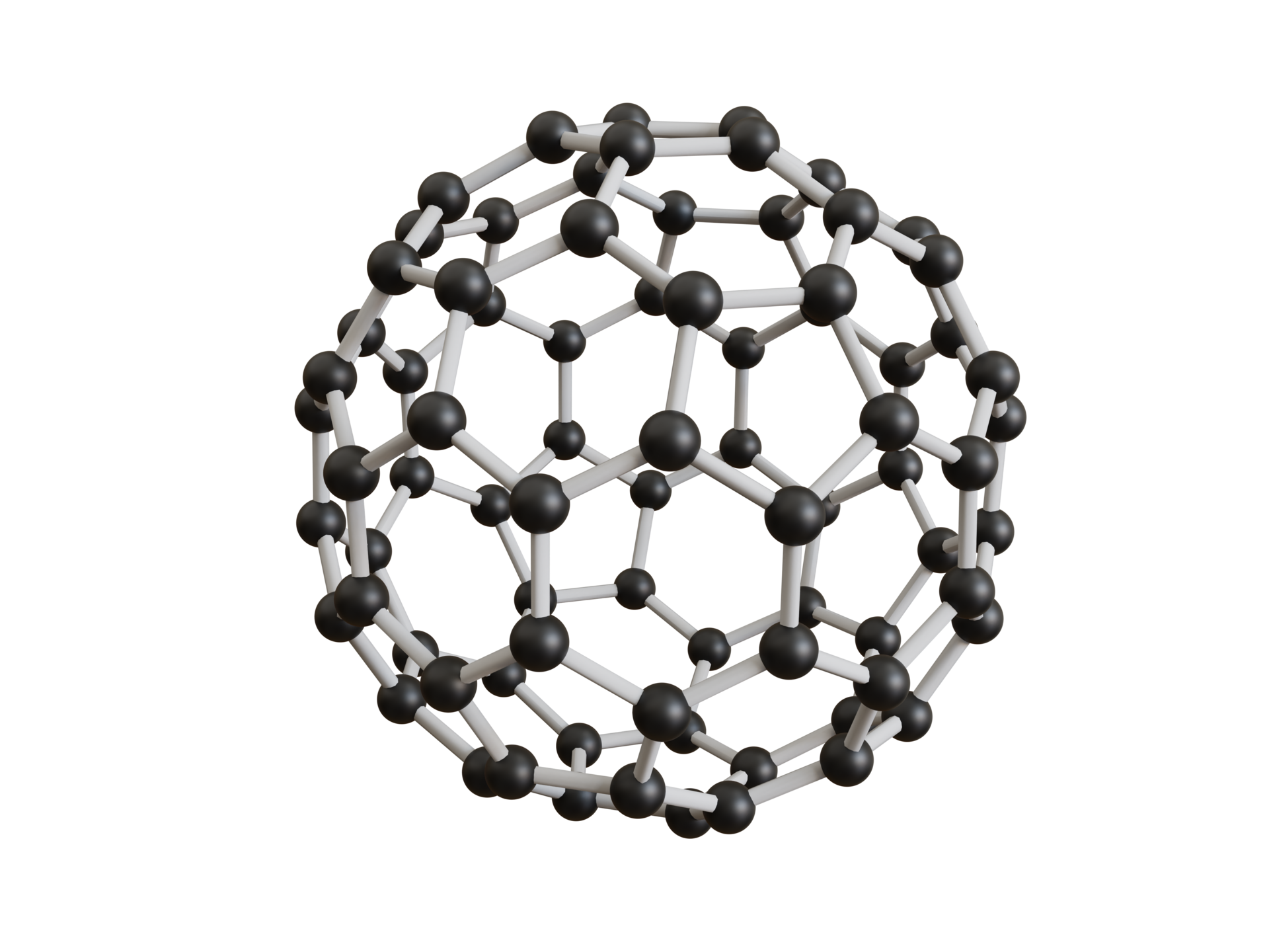 molecuul en buckyballs-structuur, biotechnologieconcept 9368840 PNG