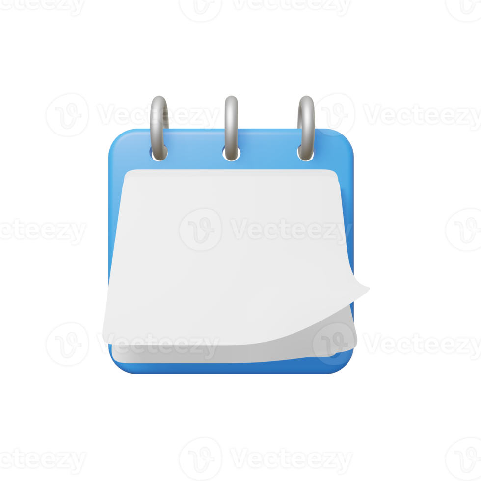 3d illustratie, notitieboekjepictogram png