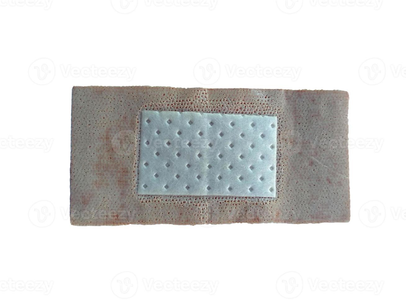 Adhesive pieces or duct repair tape isolated on white background. Torn sticky tape photo