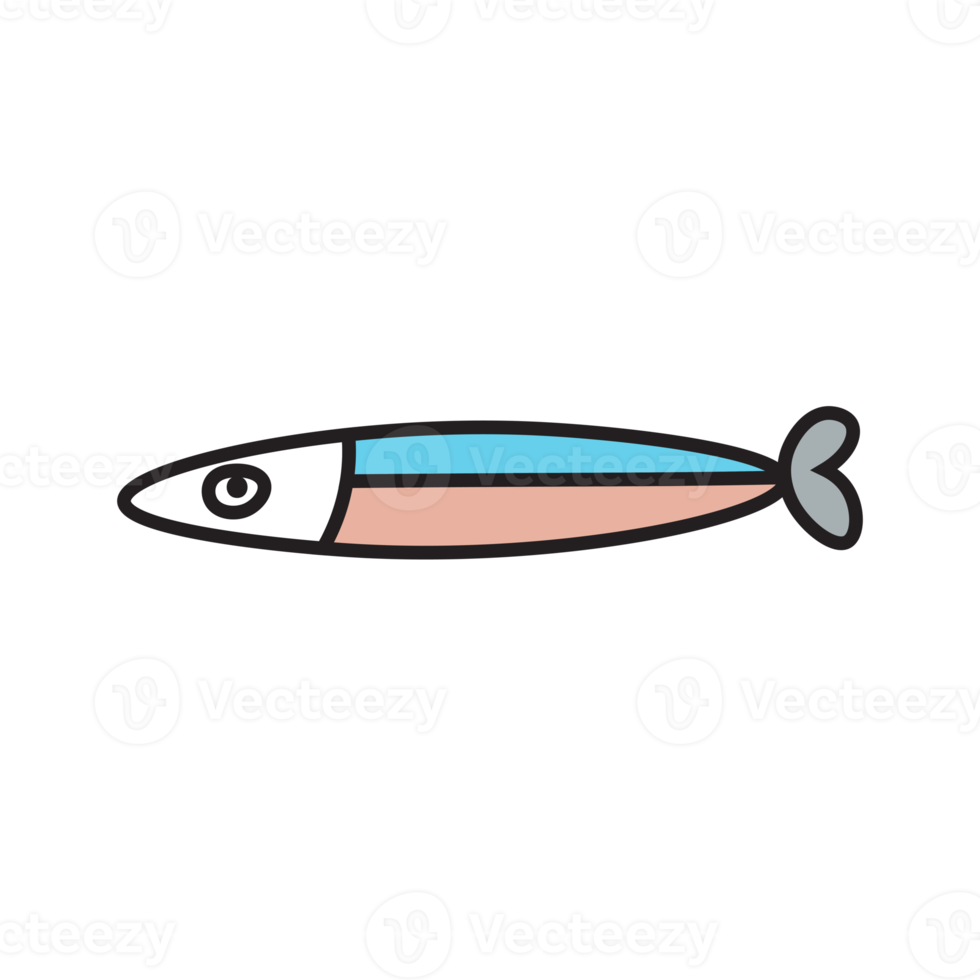 cute fish line drawing png