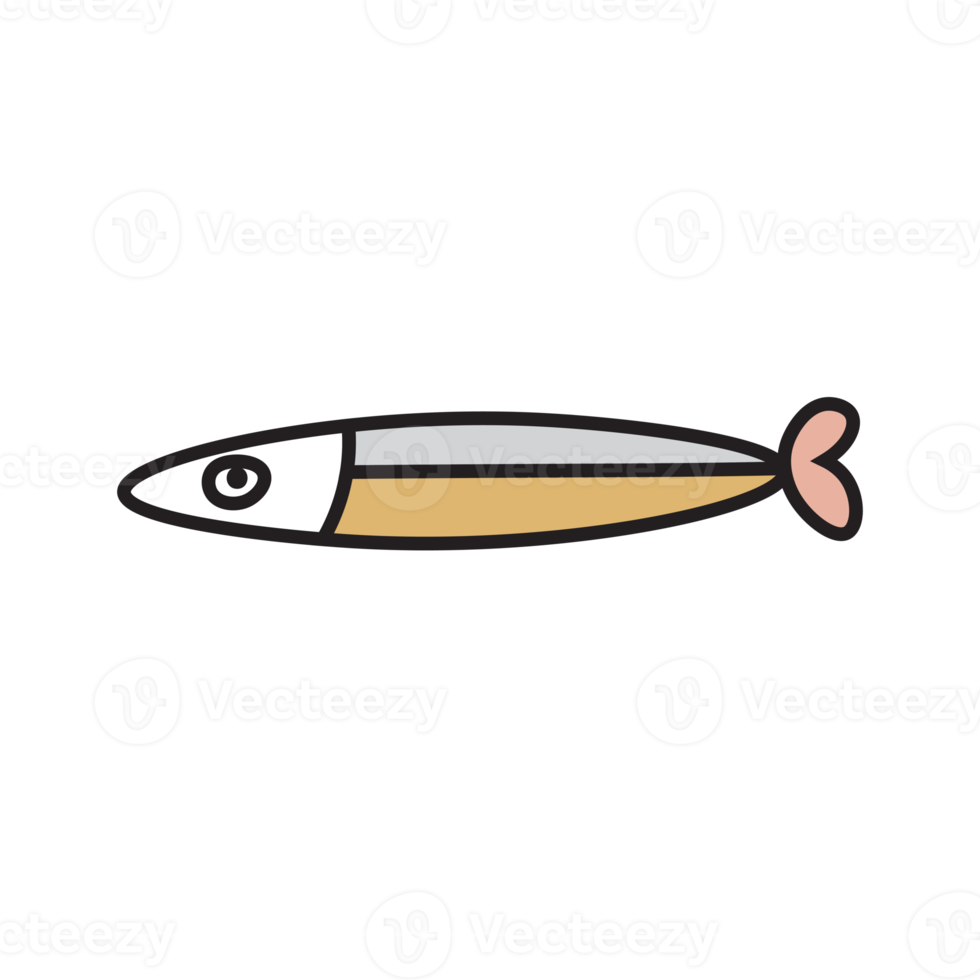 cute fish line drawing png
