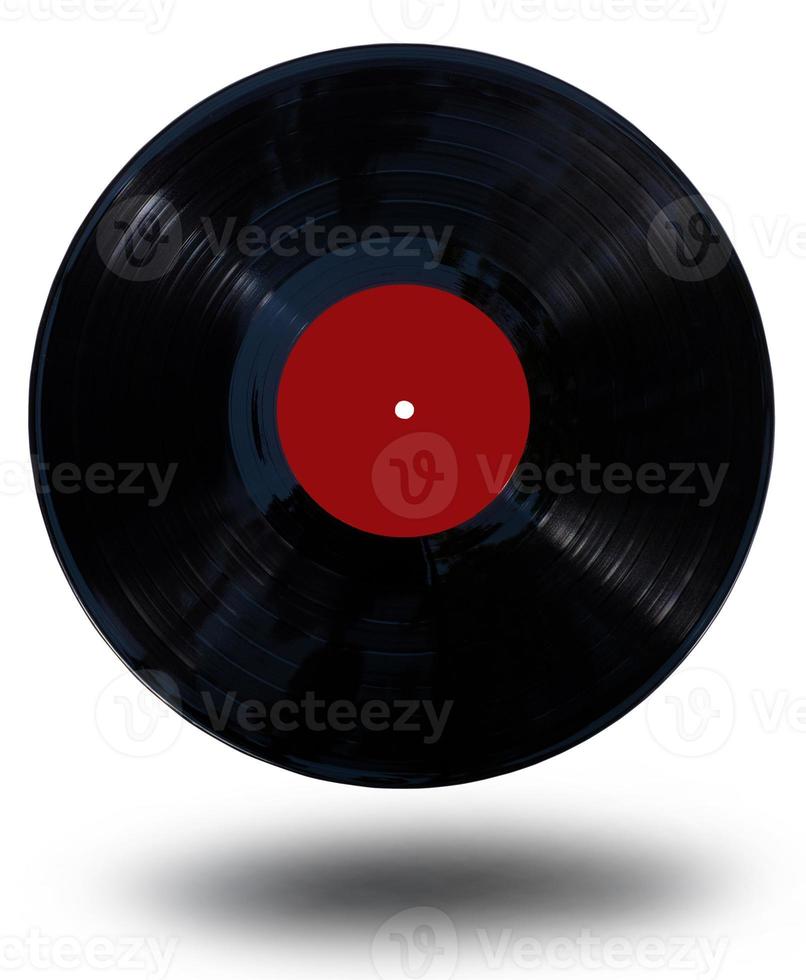 Gramophone vinyl record isolated at the white background with clipping path photo