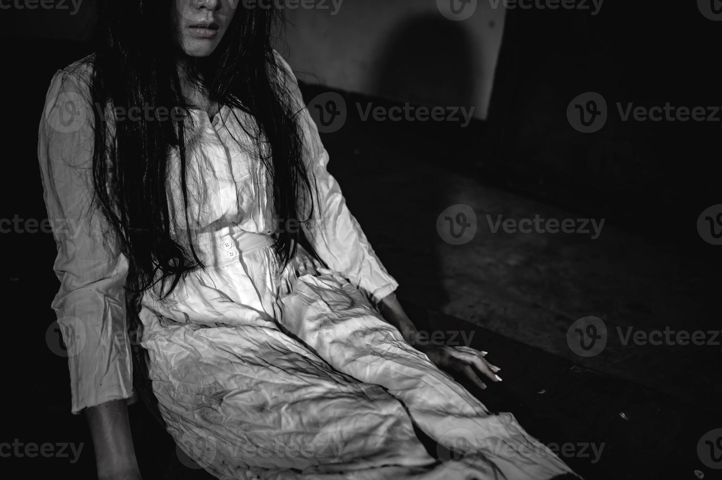 Portrait of asian woman make up ghost,Scary horror scene for  background,Halloween festival concept,Ghost movies poster 9370107 Stock  Photo at Vecteezy