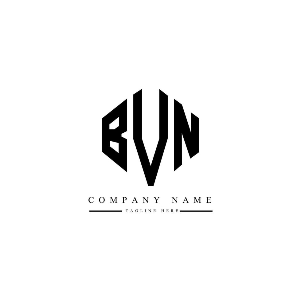 diseño de logotipo de letra bvn con forma de polígono. diseño de logotipo de forma de cubo y polígono bvn. bvn hexagon vector logo plantilla colores blanco y negro. Monograma bvn, logotipo comercial e inmobiliario.