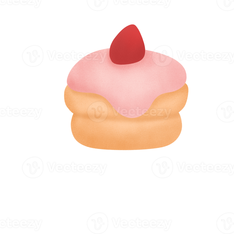 Strawberry cream cake png