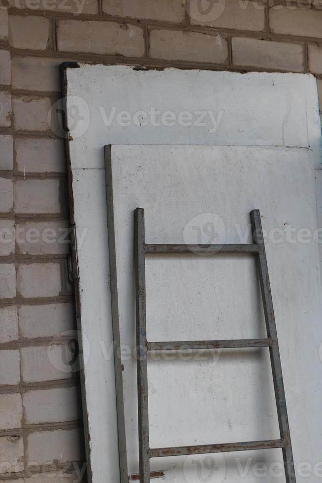 iron stairs and doors, materials for home repair photo
