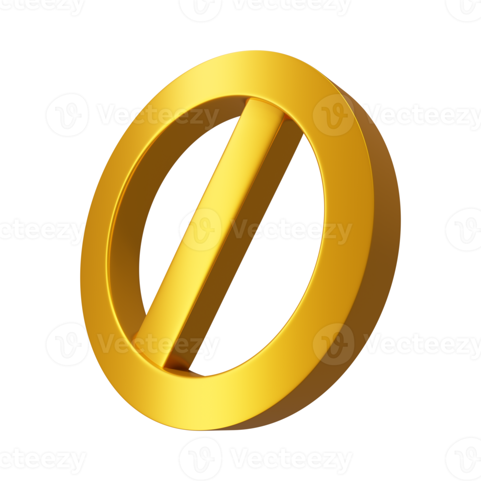 3D forbidden sign png