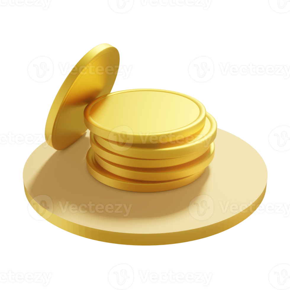 stack of gold coins png