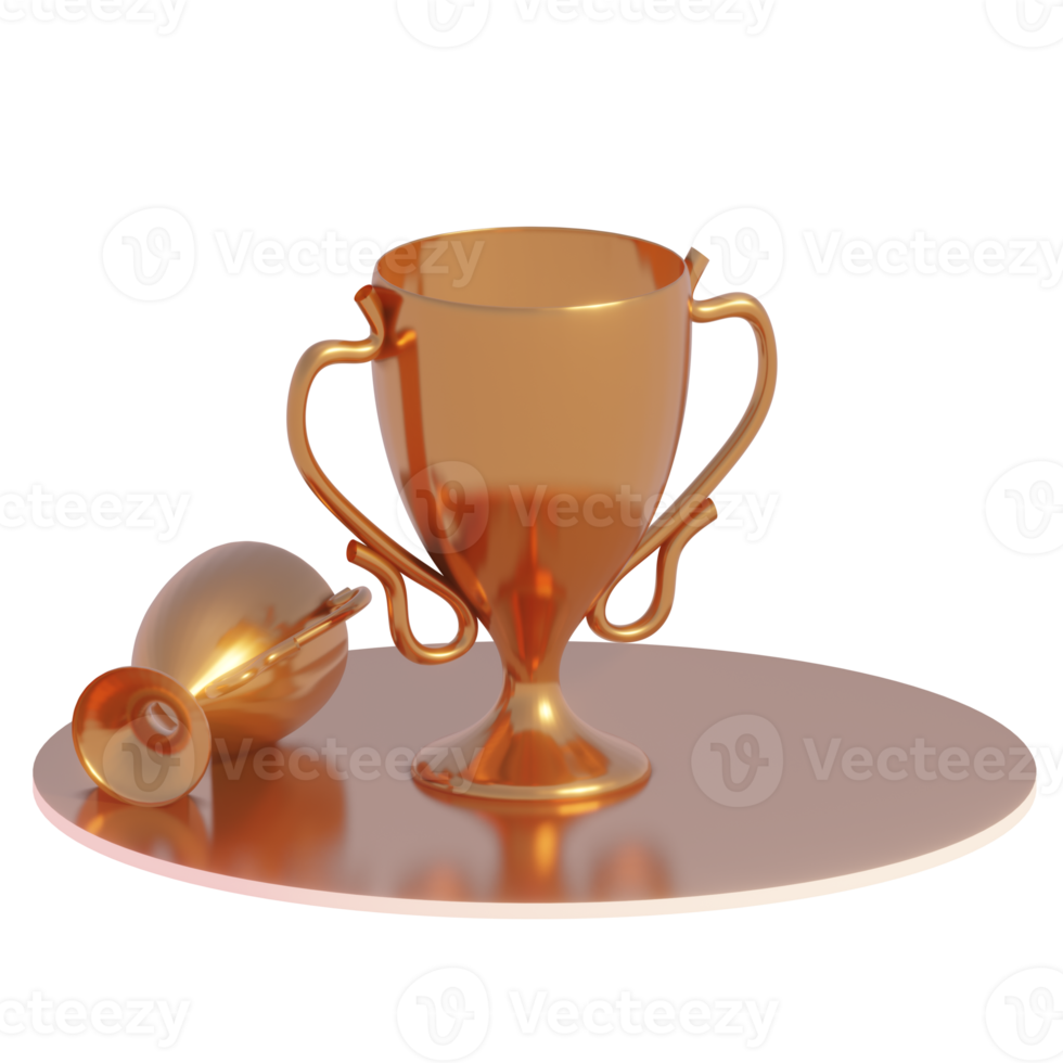 gold trophy cup png