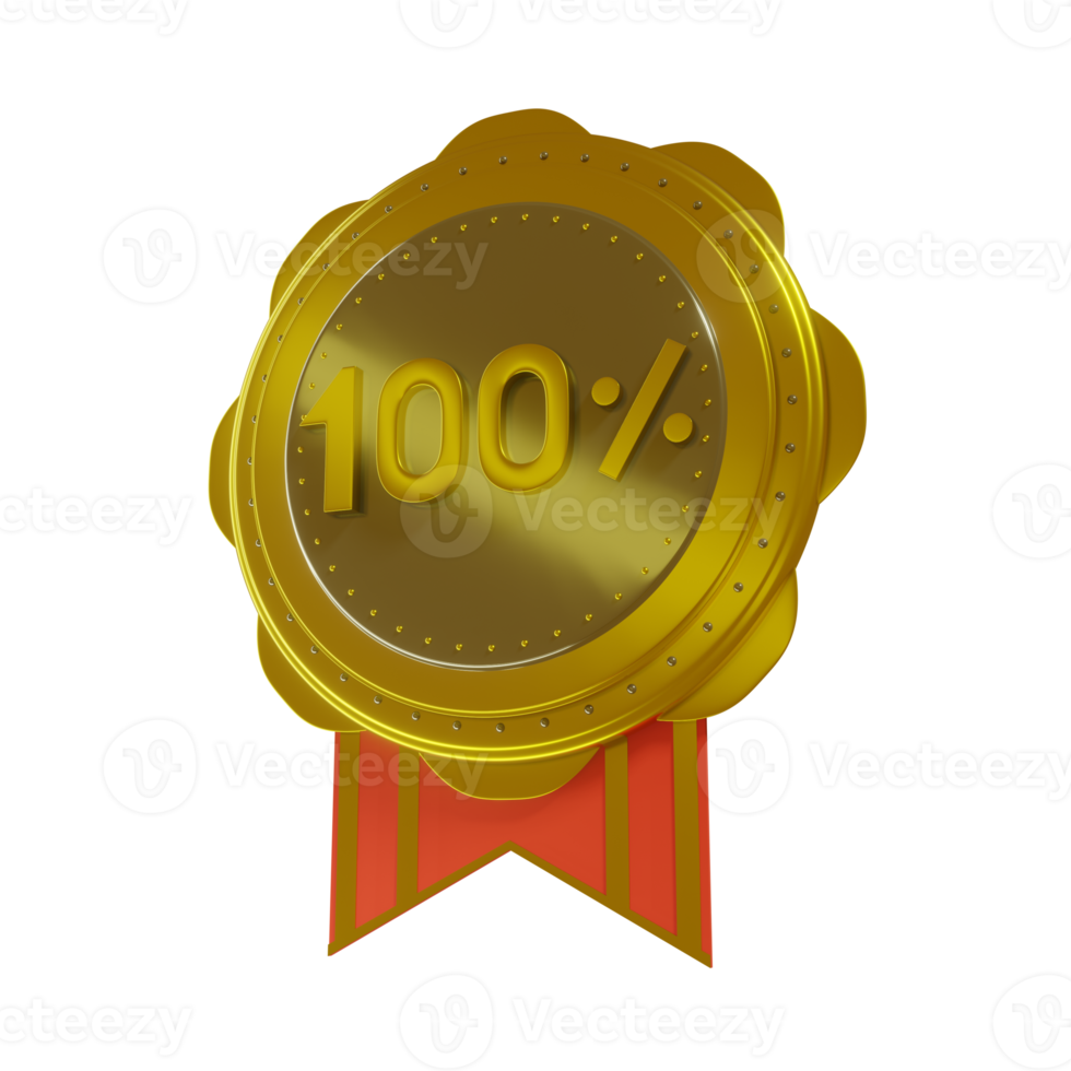 one hundred percen badge png