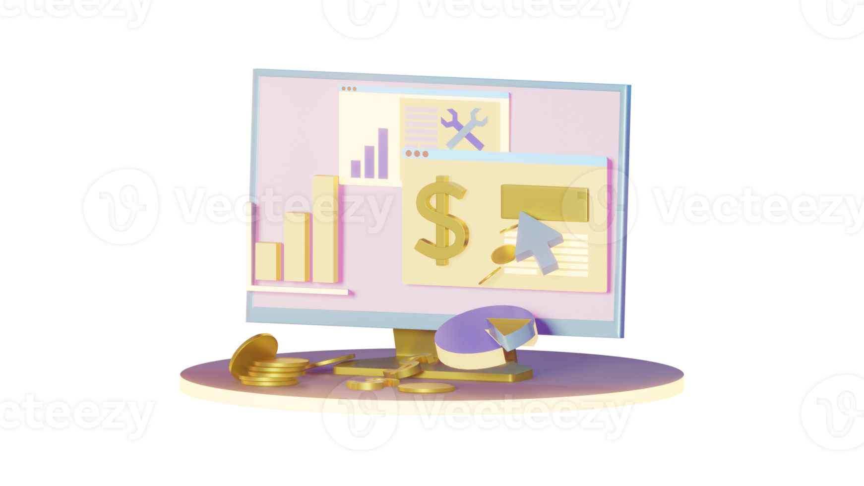 3d marknadsföring grafiskt diagram png