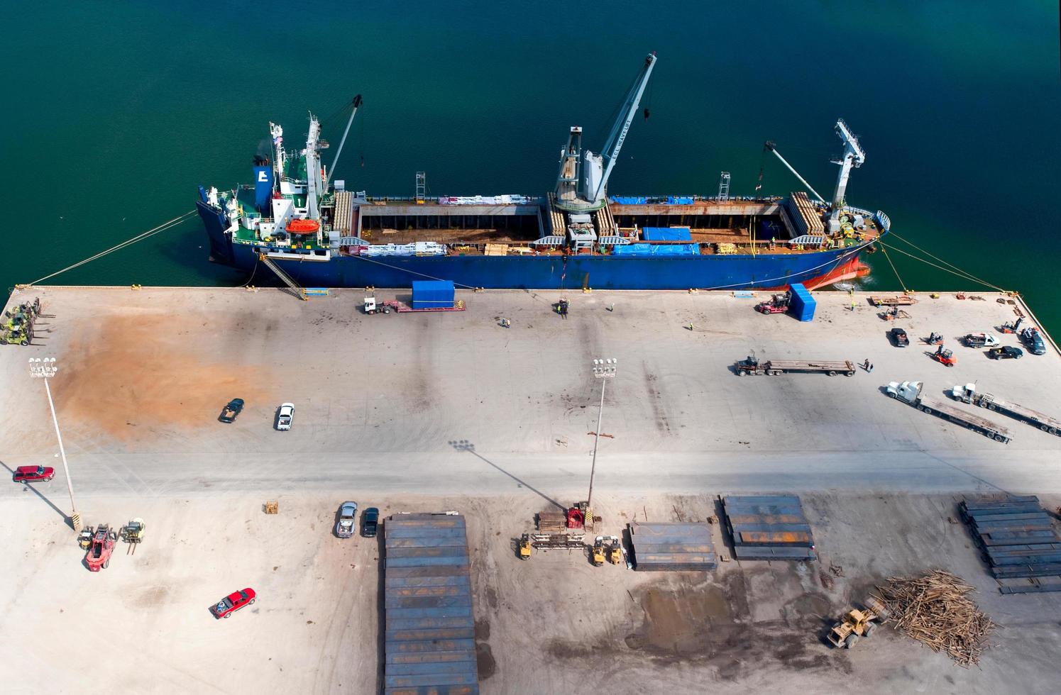 Ship Loading in Port photo