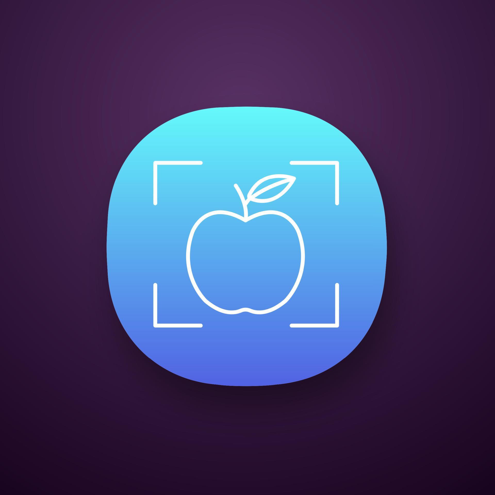 Object detection app app icon. Deep learning. Artificial intelligence