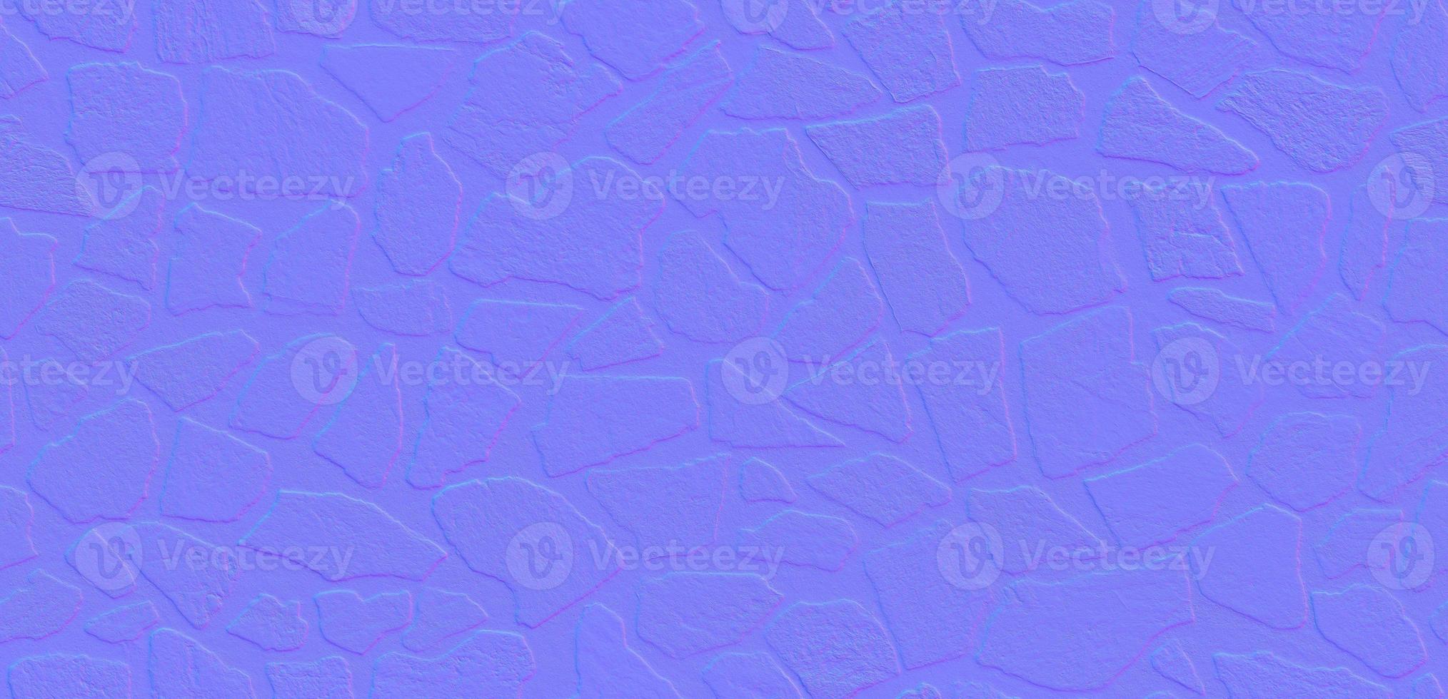 Normal map texture mapping Cobble stone photo