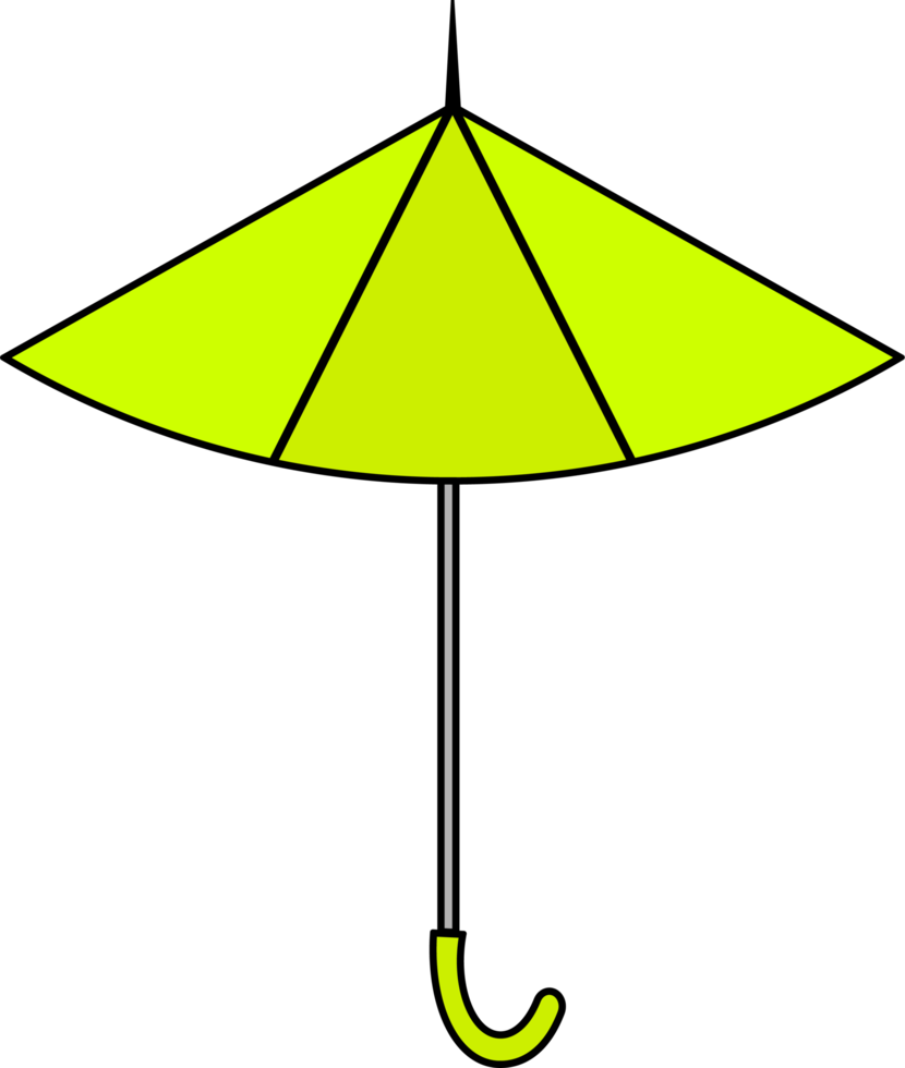 kleurrijke illustraties van paraplu. plat ontwerp van paraplu. illustratie set van verschillende gekleurde paraplu's. png