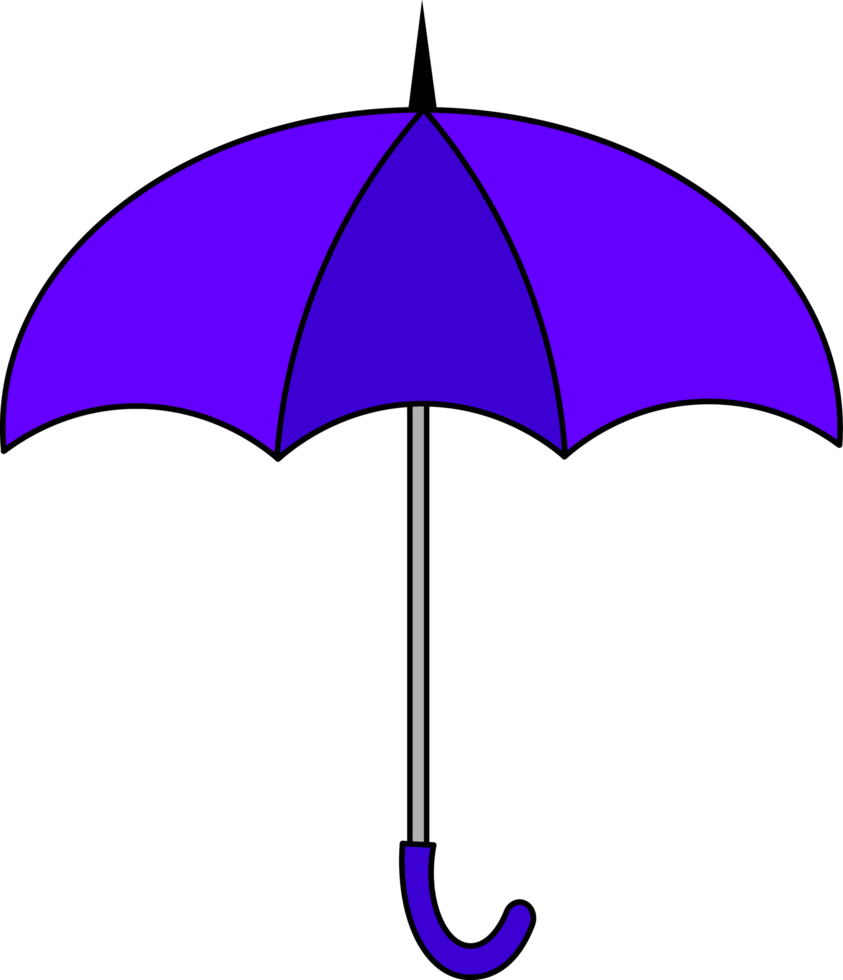 colorful Illustrations of Umbrella. Flat design of umbrella. illustration set of different
