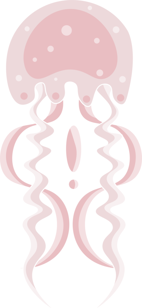 icône de dessin animé de méduses. icône de jeu de dessin animé isolé de méduse méduse. méduse illustration isolé sur fond blanc png