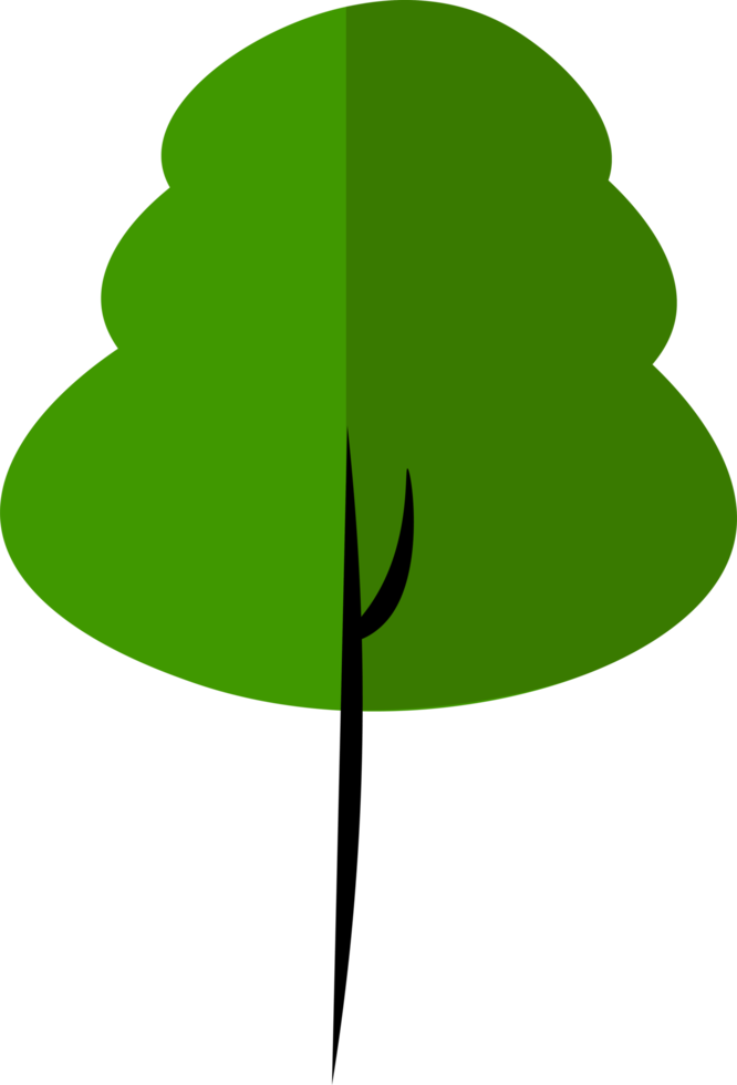 Collection of trees illustrations. Green tree nature healthy illustration  Set of different green trees simple and minimalist  illustration png