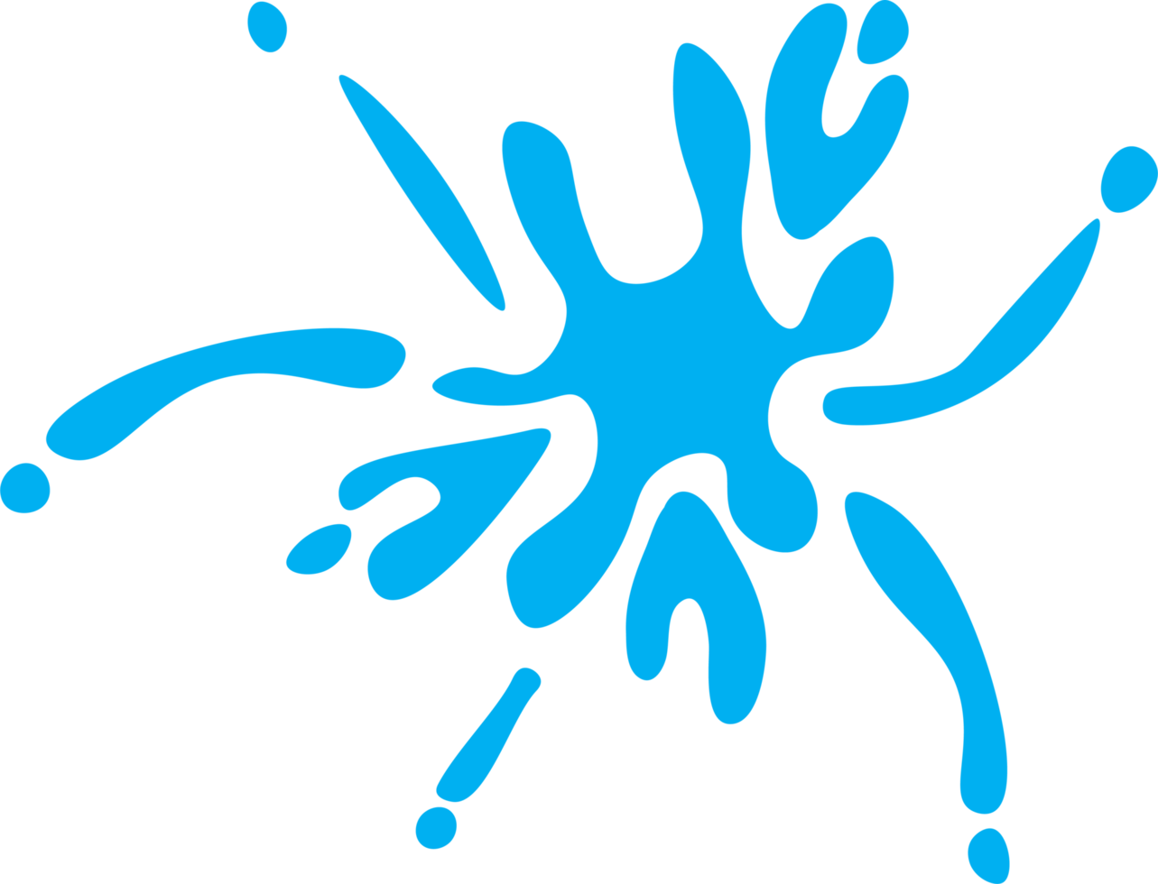 Beautiful colour paint splashes. Set of paint splashes. Vector illustration. Colorful splashes of paint collection,  Paint Splatter that is Hand Drawn png
