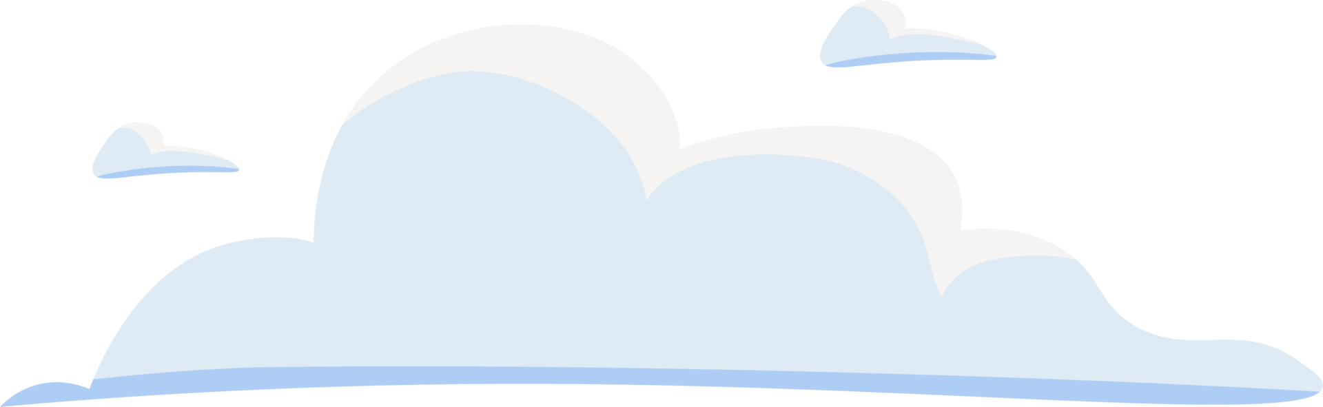 Cloud illustration. Design elements for web interface , weather forecast or cloud storage applications. White clouds set isolated on blue background. Vector illustration. Clouds silhouettes. png