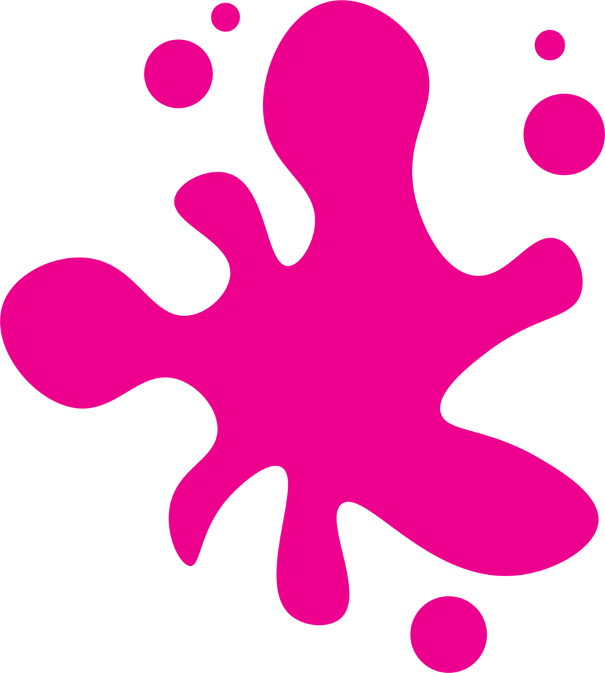 Beautiful colour paint splashes. Set of paint splashes. Vector