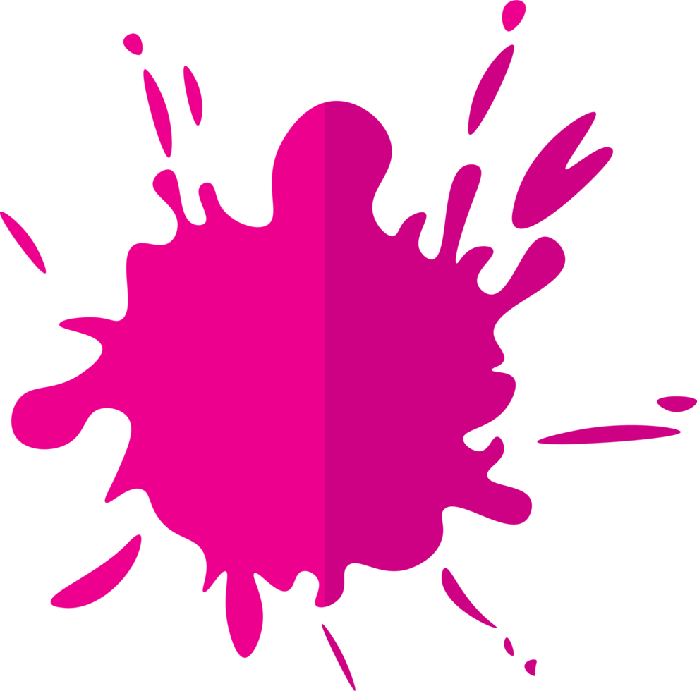 Beautiful colour paint splashes. Set of paint splashes. Vector