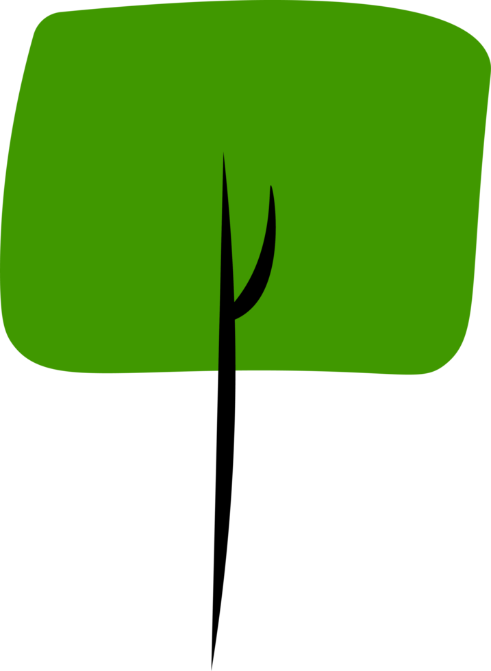 collection d'illustrations d'arbres. arbre vert nature illustration saine ensemble de différents arbres verts illustration simple et minimaliste png