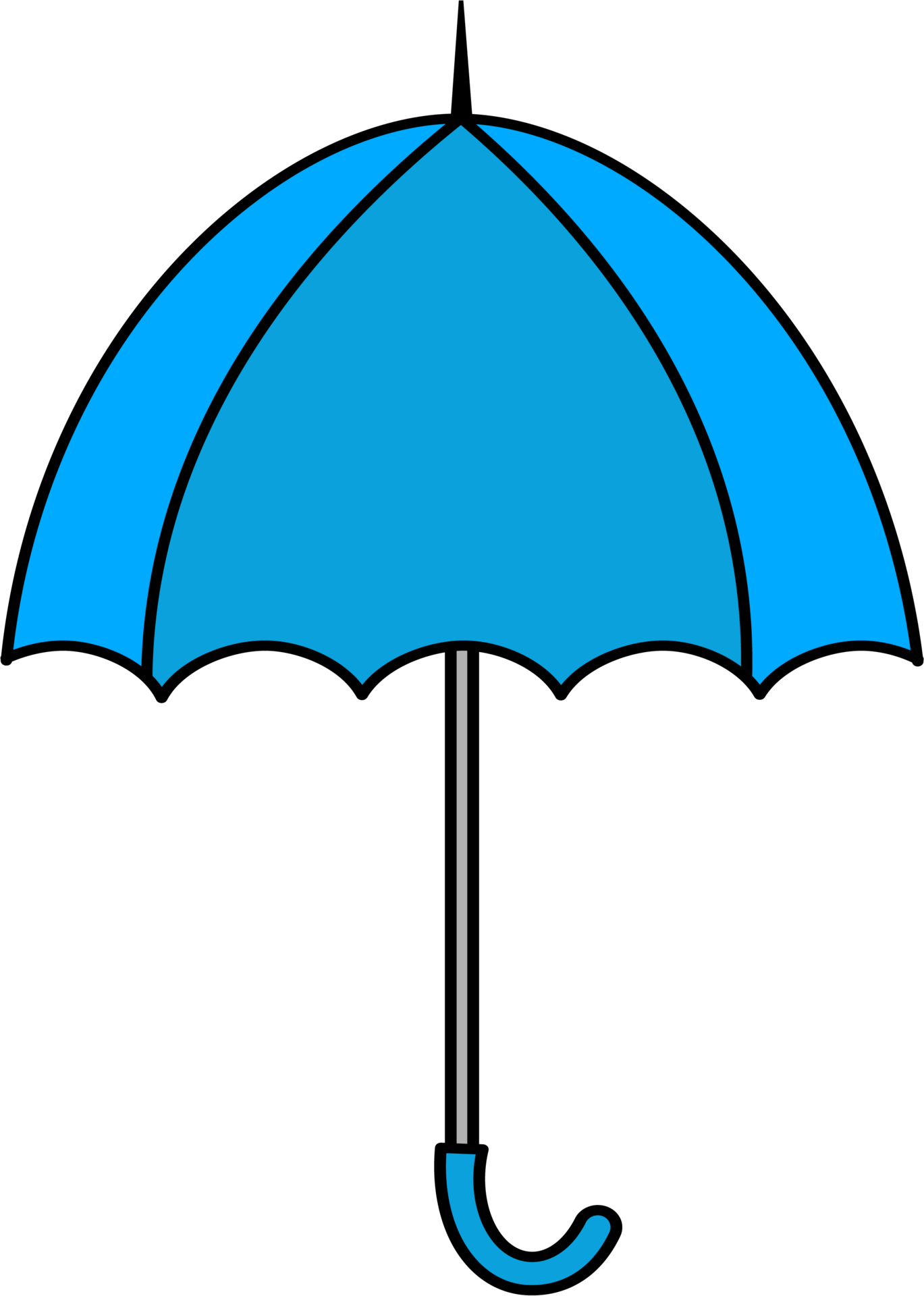 colorful Illustrations of Umbrella. Flat design of umbrella