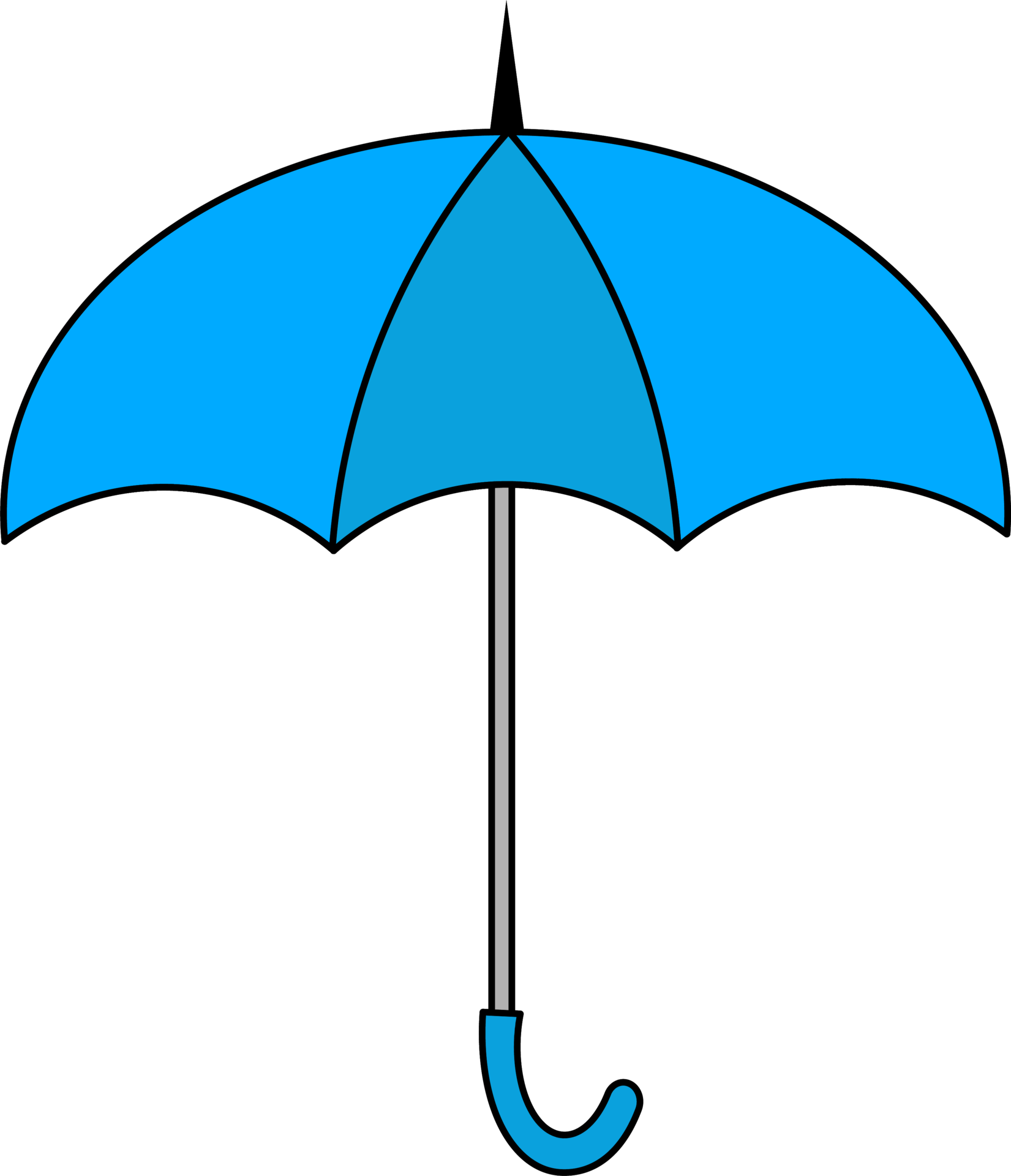 colorful Illustrations of Umbrella. Flat design of umbrella. illustration set of different