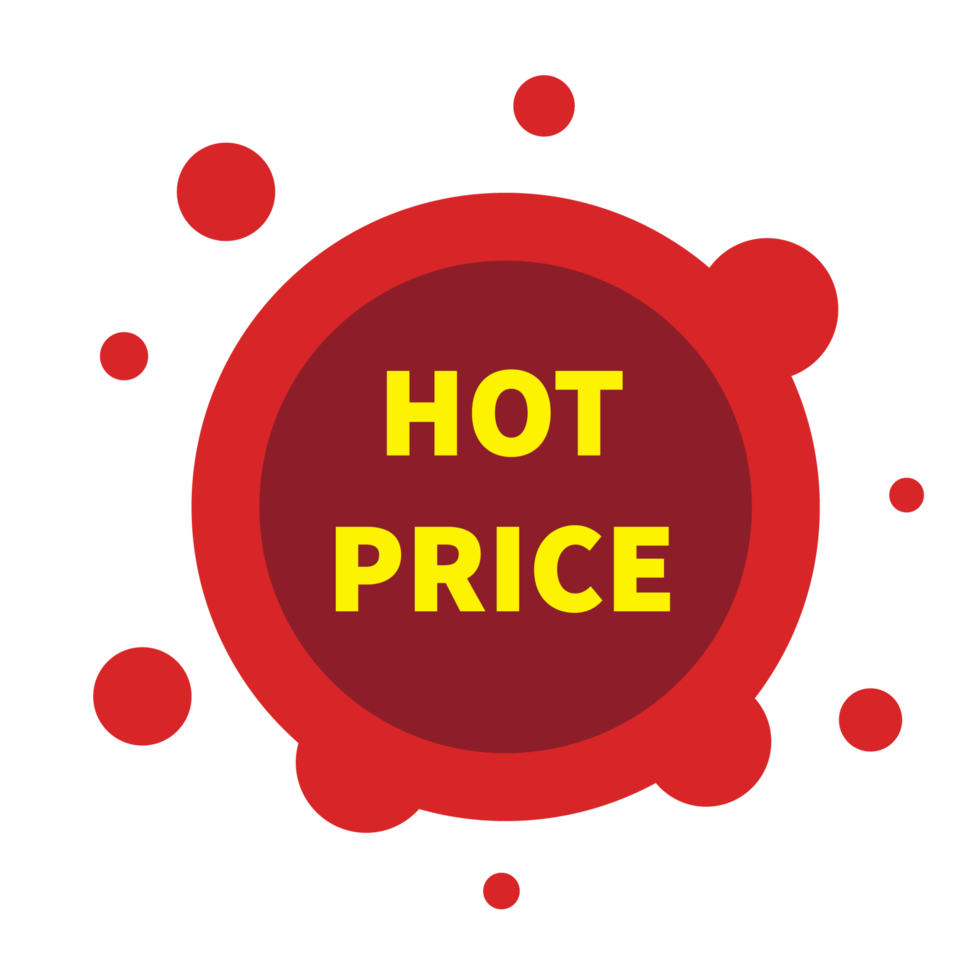 Sale round icon discount price banner button without background. png