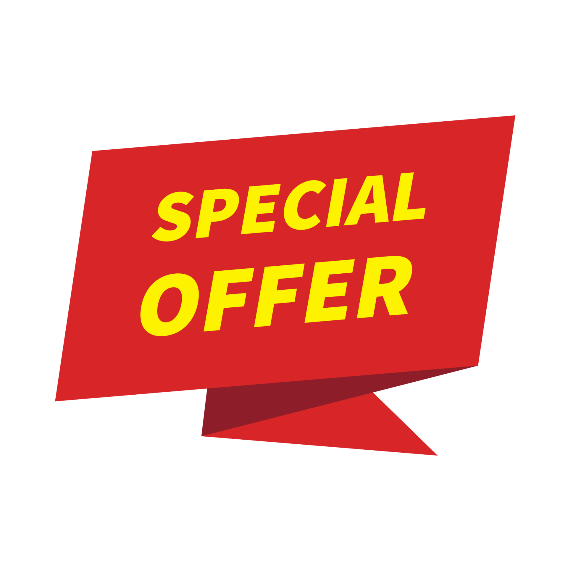 Free Special offer red icon discount banner without background. 9373706 PNG  with Transparent Background
