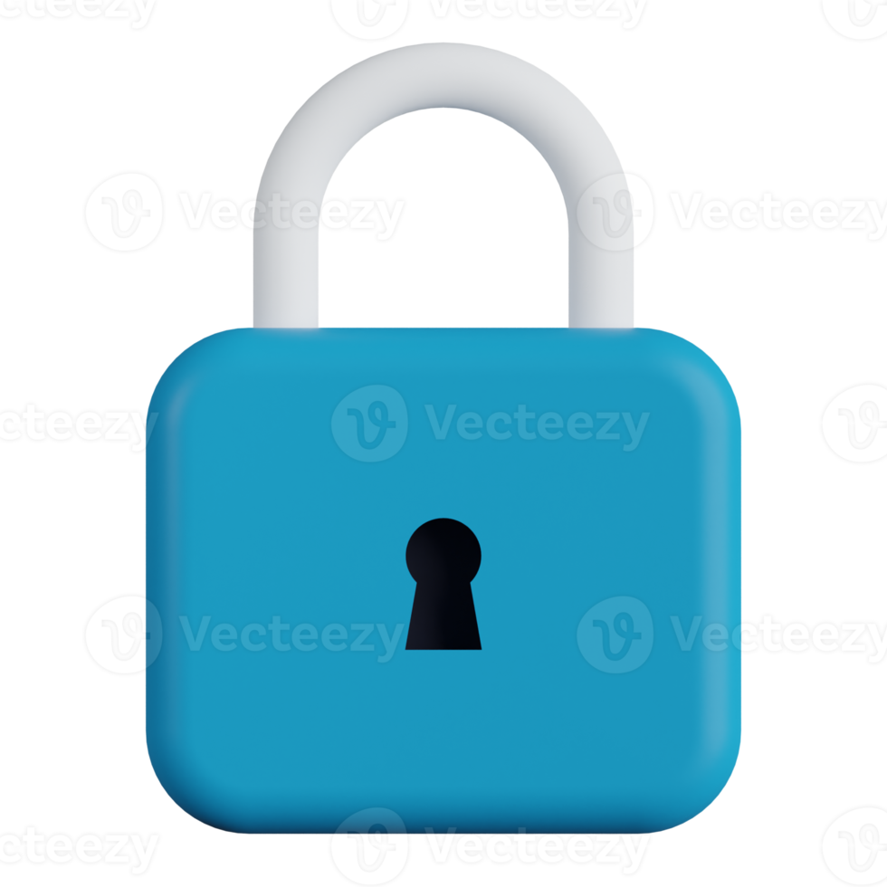 Padlock 3D Icon png