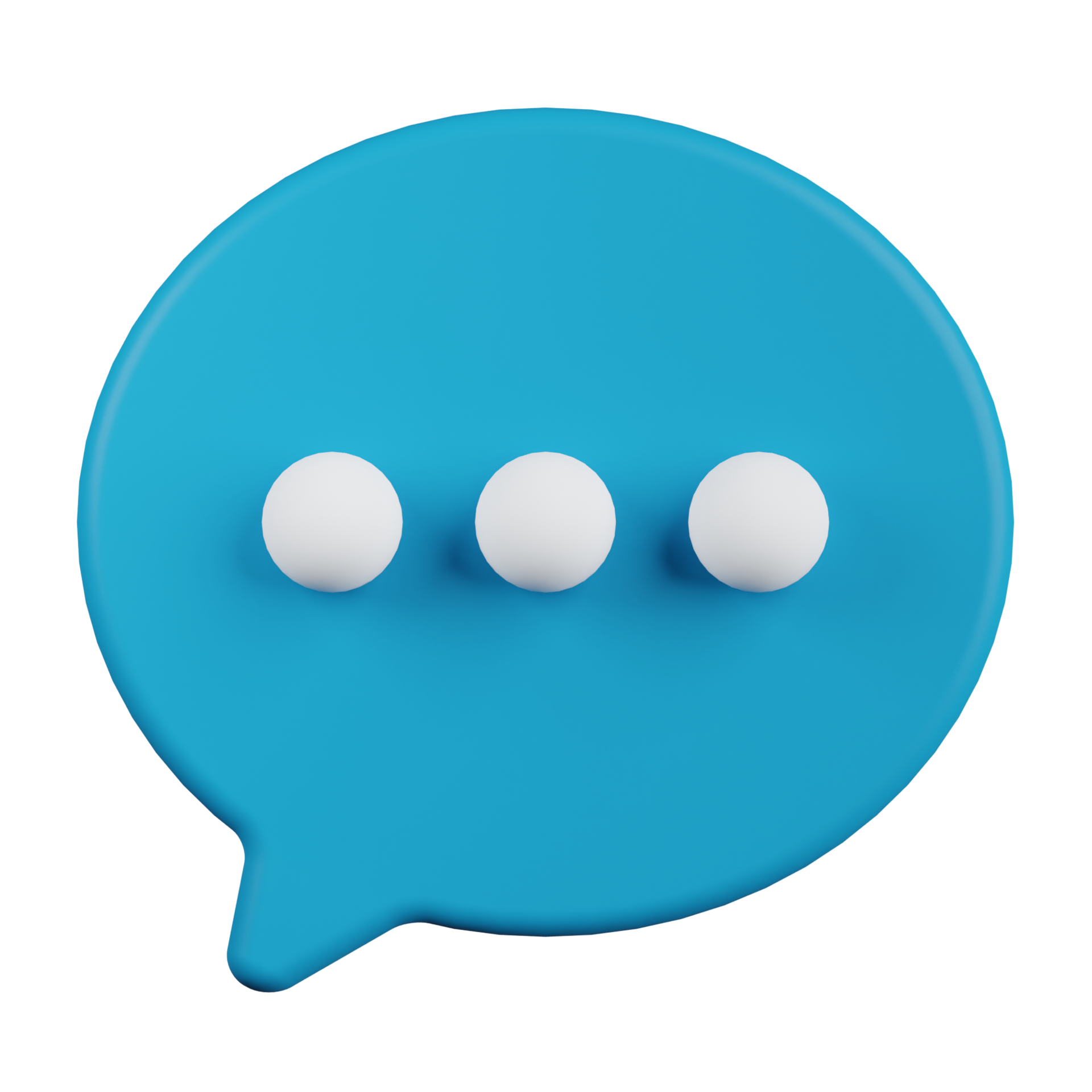Chat Bubble 3D Icon 9373826 PNG