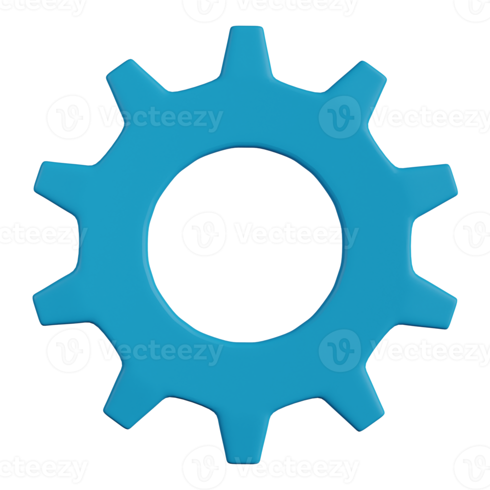 configuración de icono 3d png