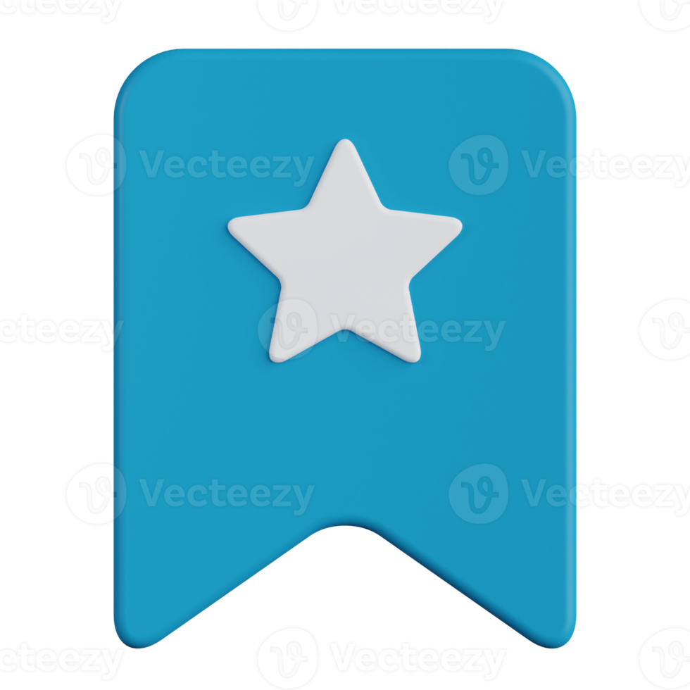 Favorite Bookmark 3D Icon png