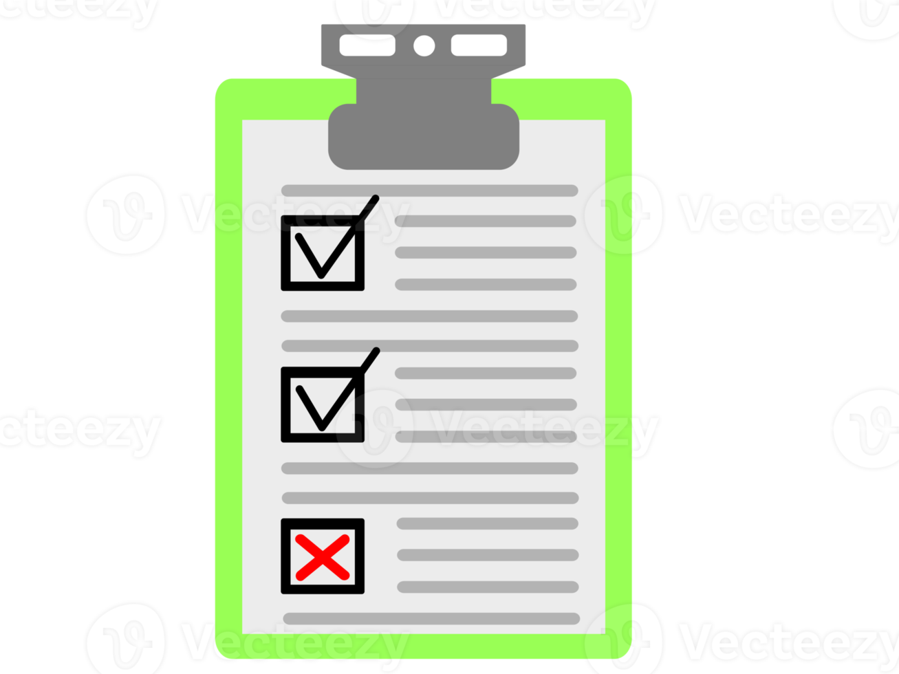green validation clipboard png