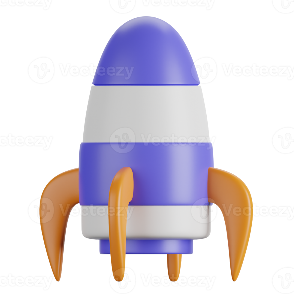 3d Rocket Icon png