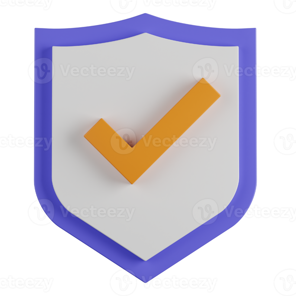 3d Security Shield Icon png