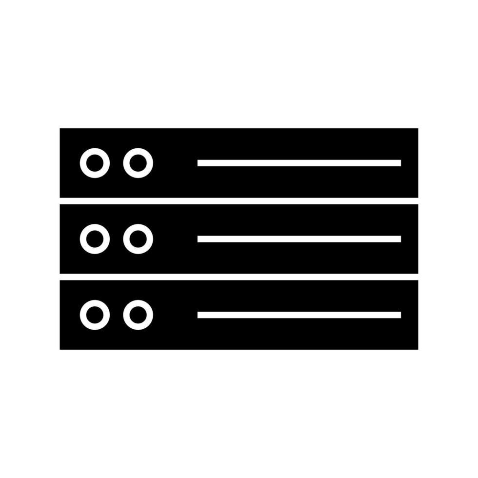List glyph icon. Digital organizer. Schedule. Table of contents. Silhouette symbol. Negative space. Vector isolated illustration