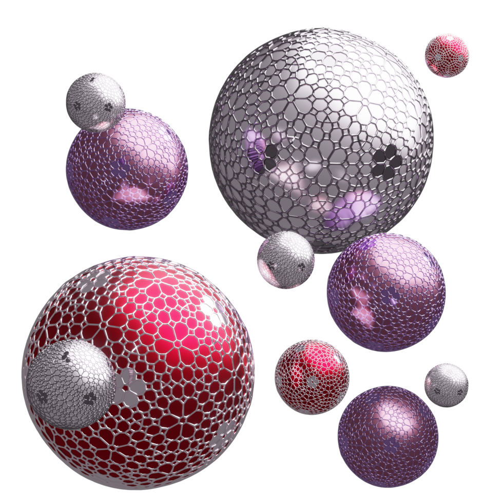 bola brilha objeto de bolha brilhante celebração de feriados ilustração 3d png