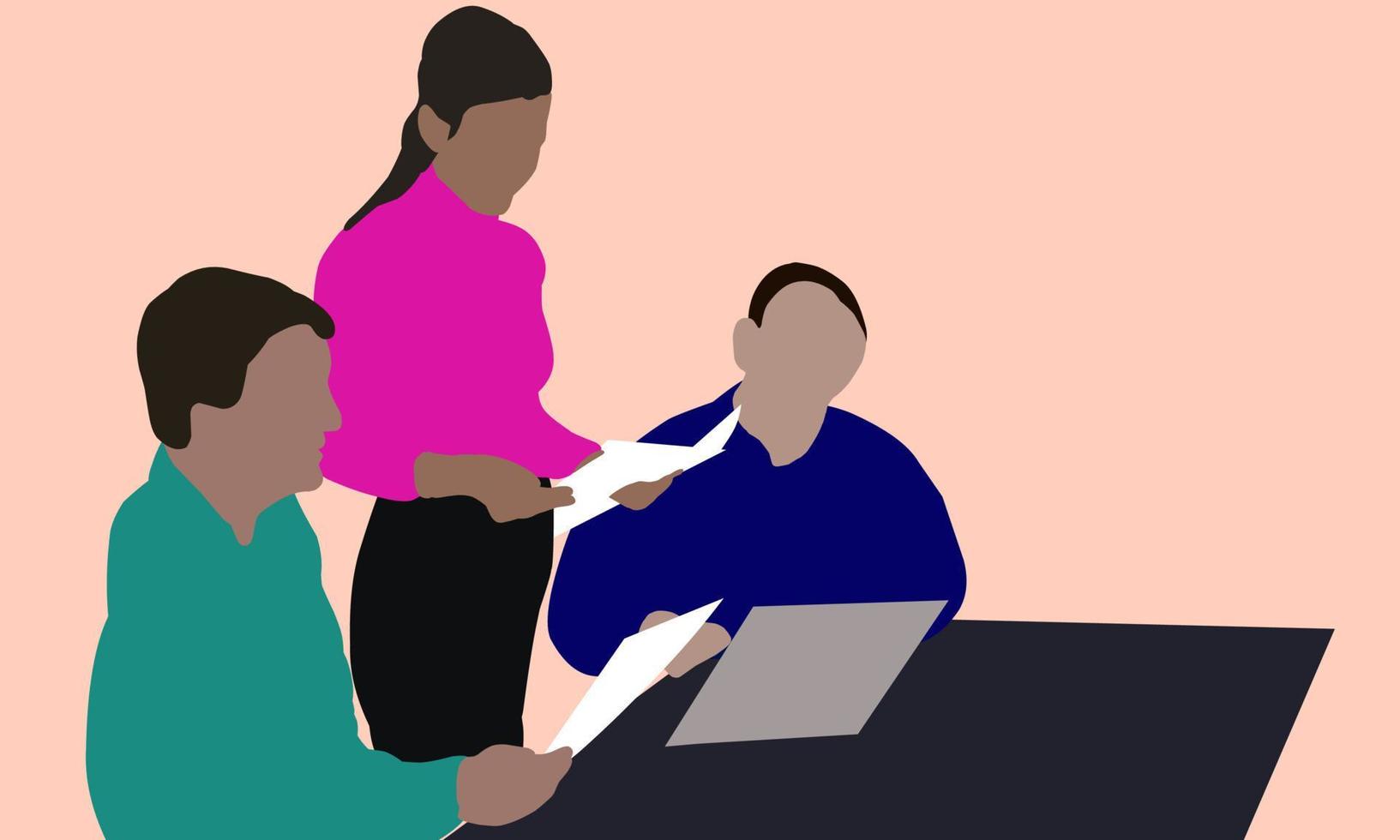 Flat illustration with isolated background, perfect for banners. vector