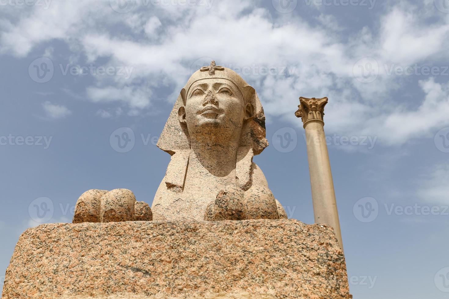 Pompey Pillar in Alexandria, Egypt photo