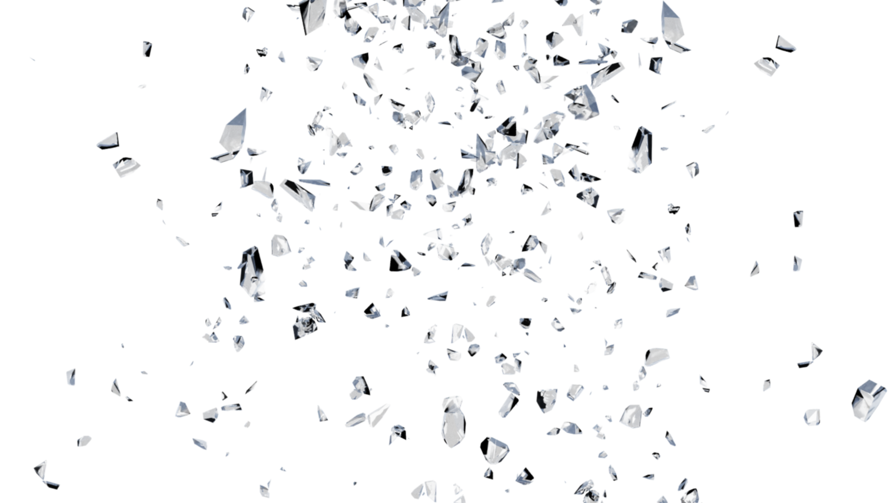Glass Breaked with Debris png