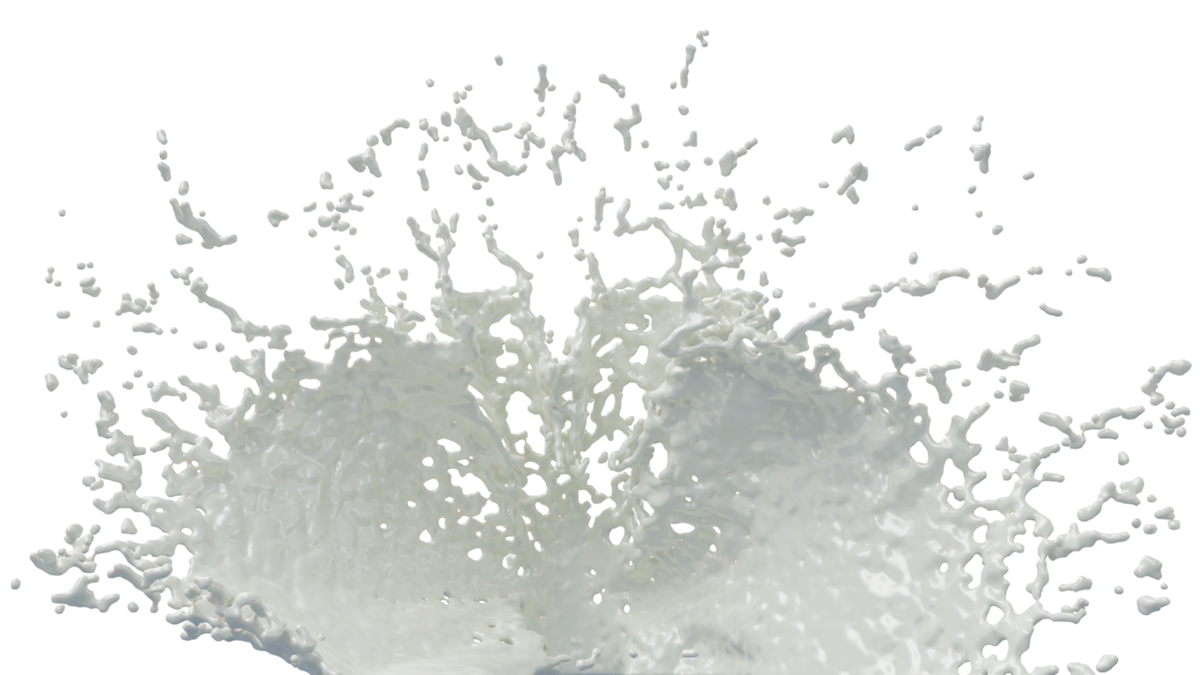 Milk Splash with Droplets png