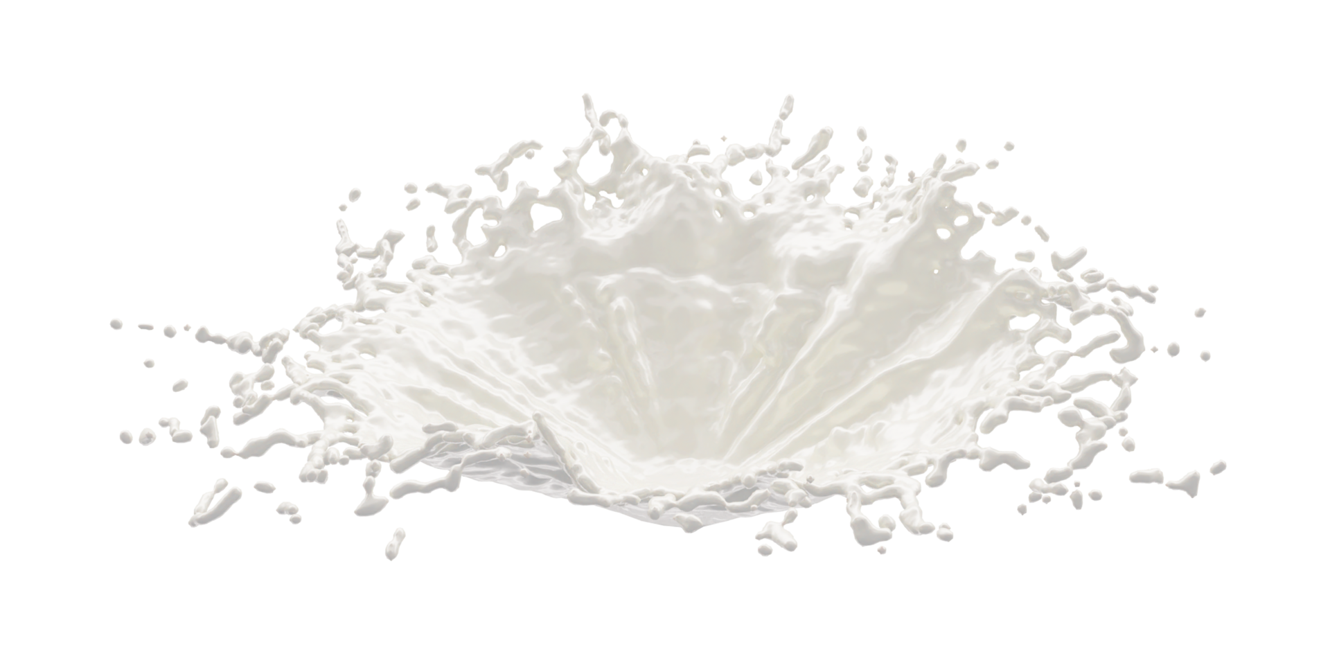 Milk Splash with Droplets png