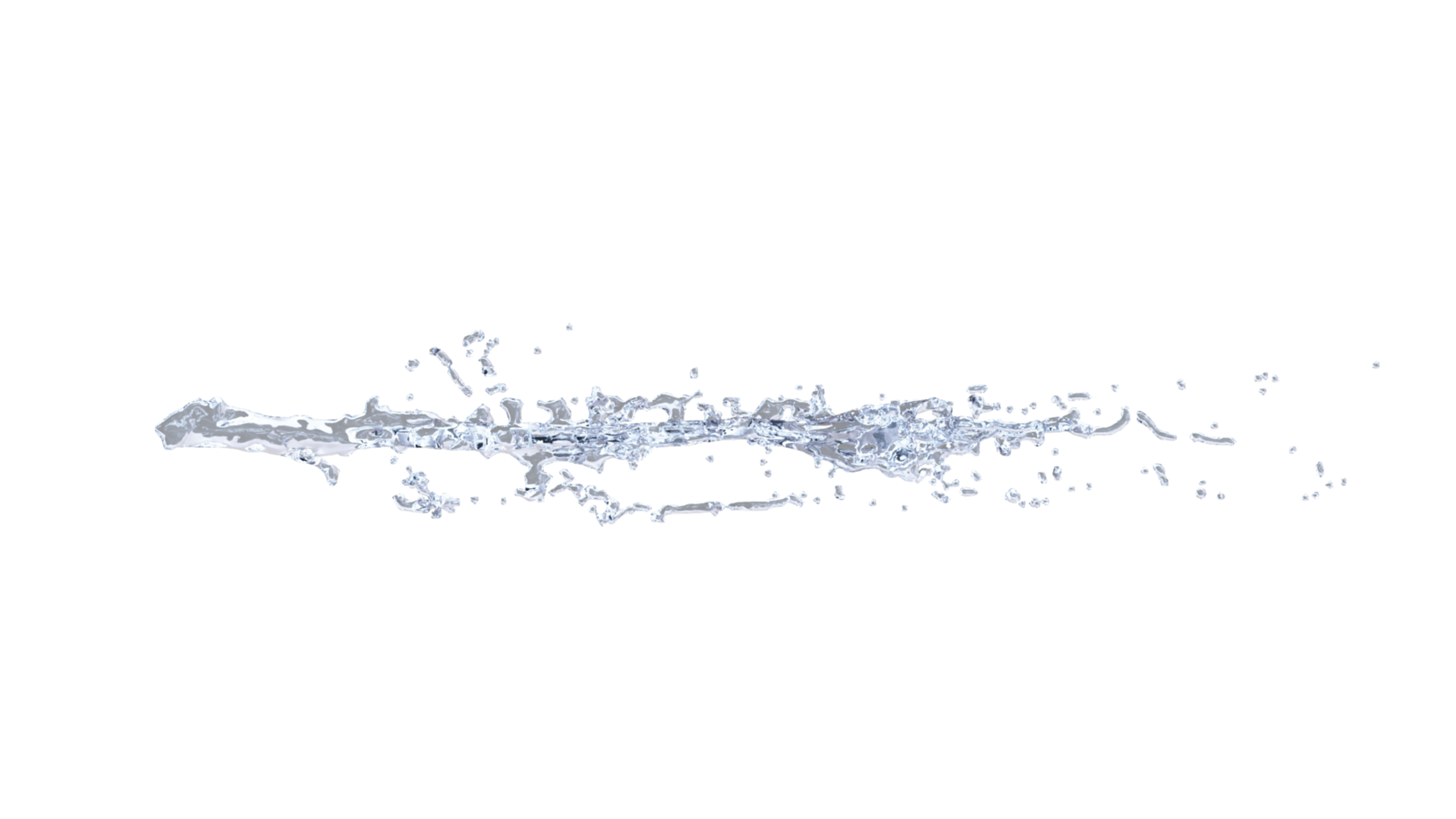 Water Splash with Droplets png