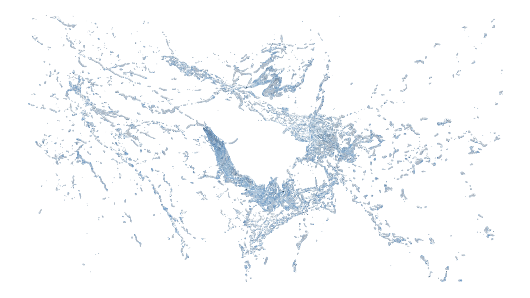 Water Splash with Droplets png