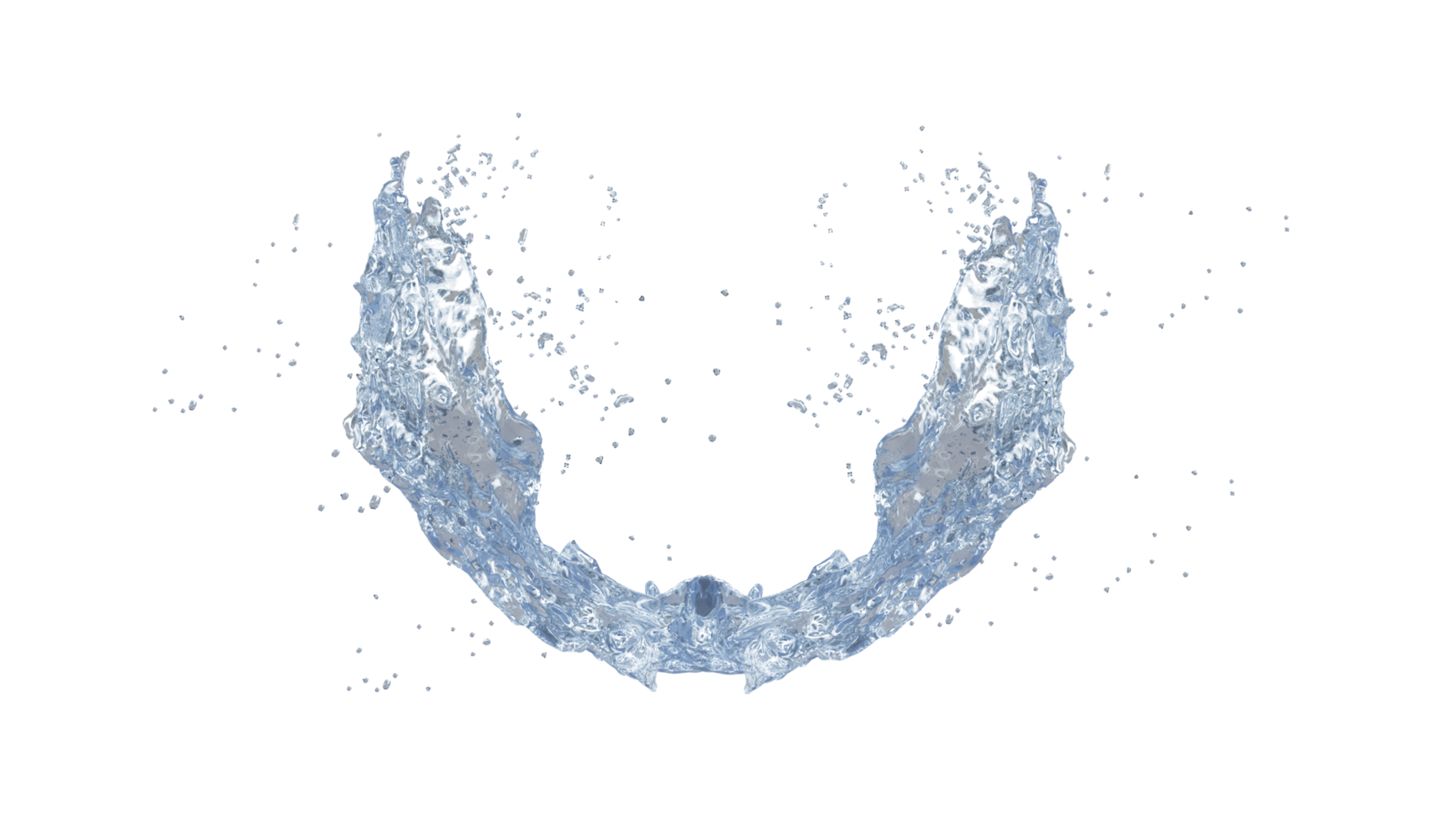 spruzzi d'acqua con goccioline png